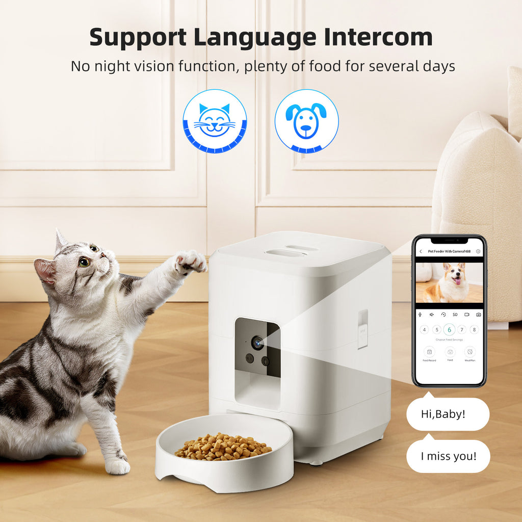 Smart Pet Feeder – WiFi Video & Timed Portions