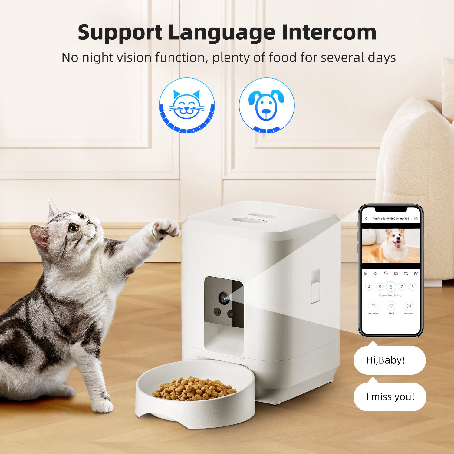Smart Pet Feeder – WiFi Video & Timed Portions