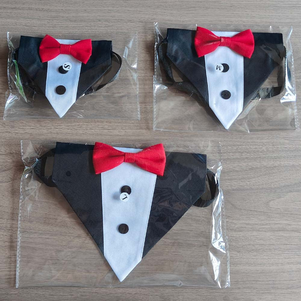 Tanpopo pet dog triangle scarf dog drool scarf big dog tie scarf suit triangle scarf clothing