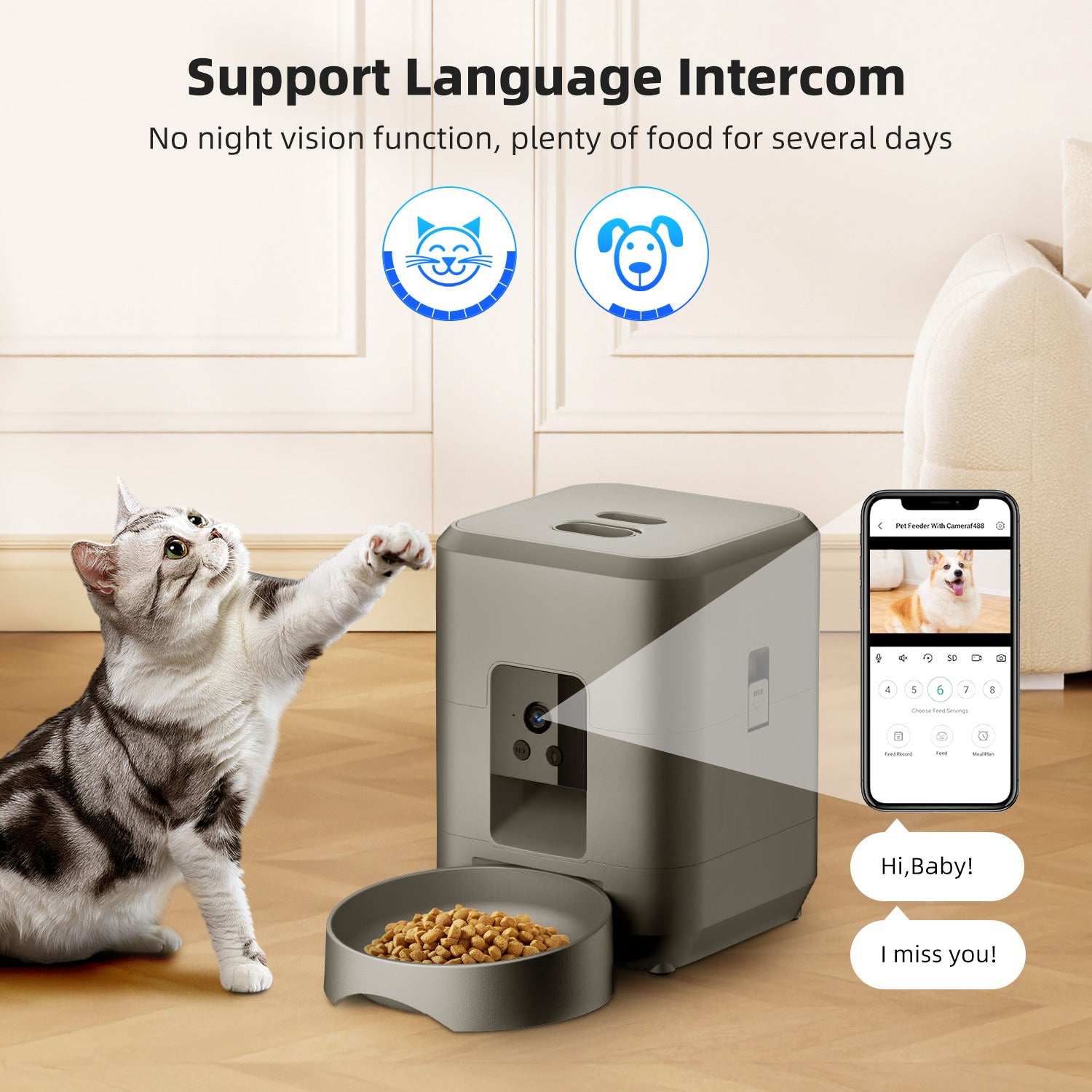 Smart Pet Feeder – WiFi Video & Timed Portions
