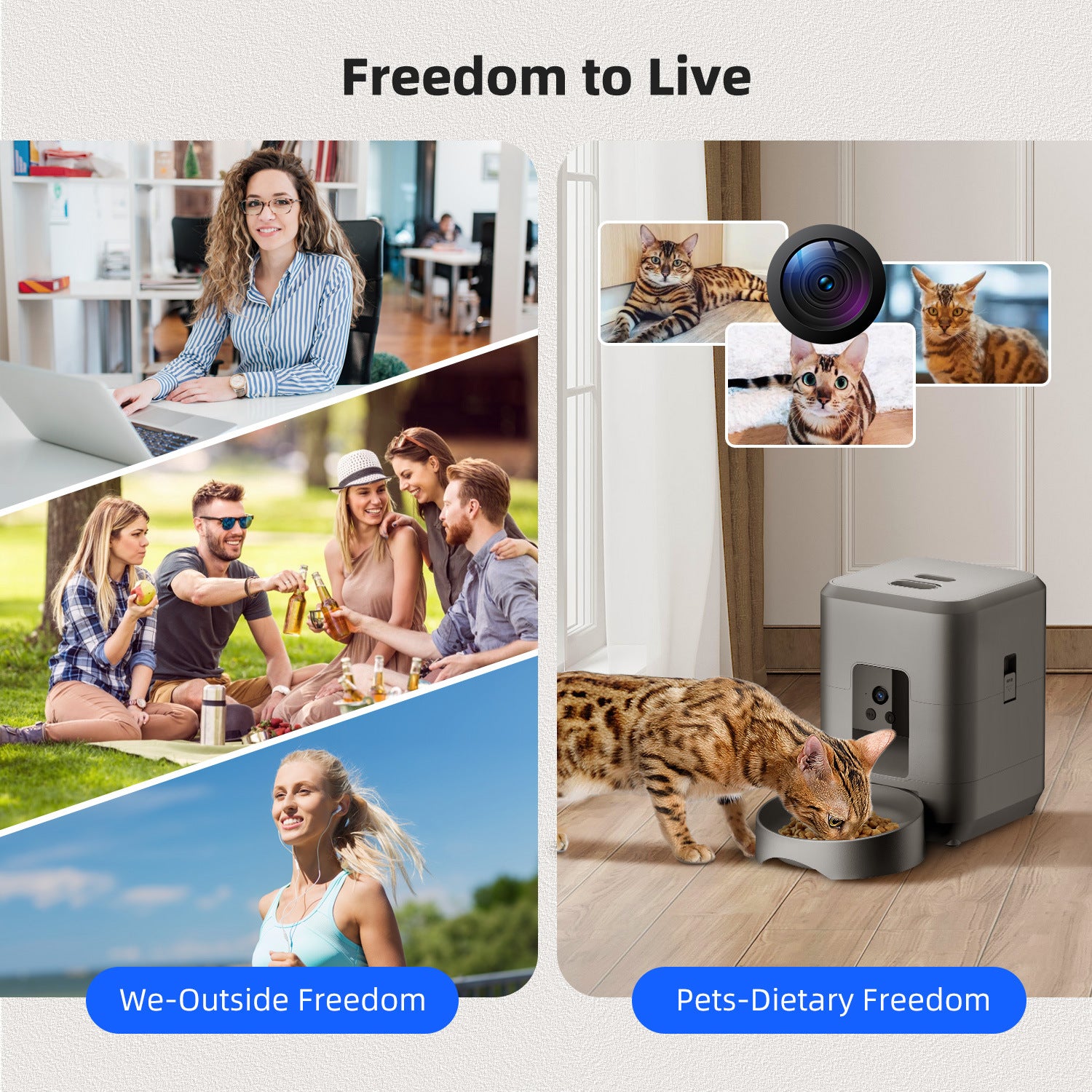 Smart Pet Feeder – WiFi Video & Timed Portions