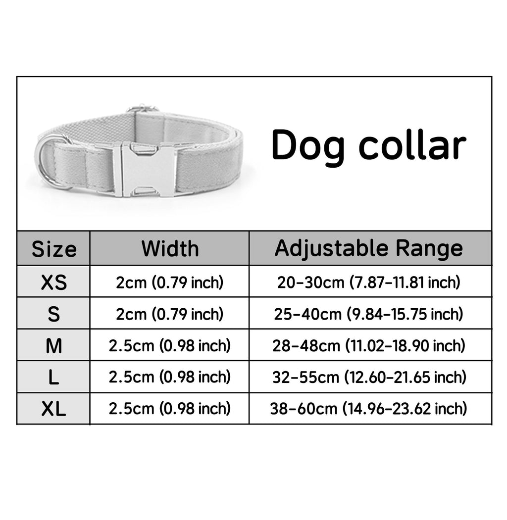 Soft Velvet Dog Collar – Custom Laser Engraving, Stylish & Durable