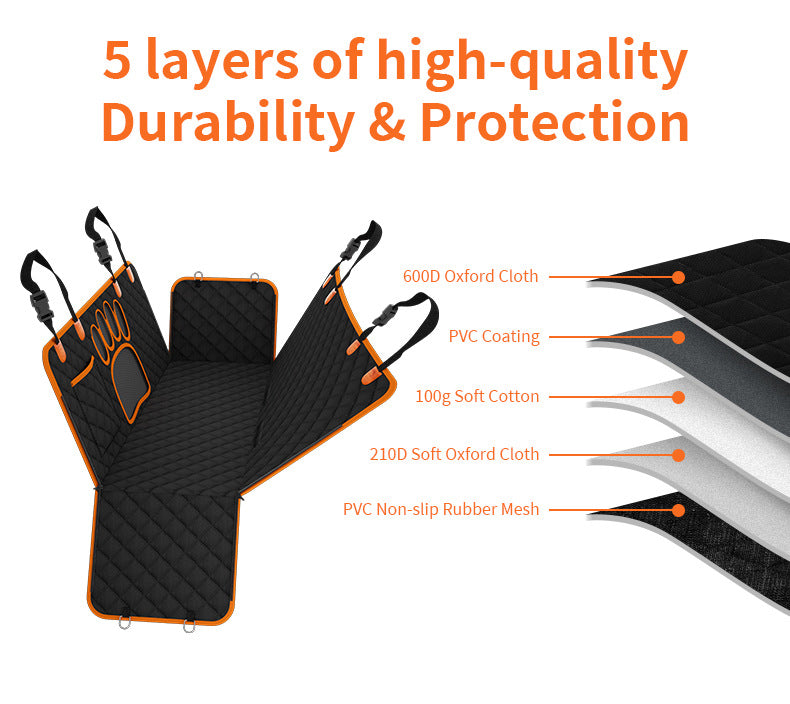 Waterproof Rear Car Pet Mat – Durable Isolation Cover for Dogs & Cats