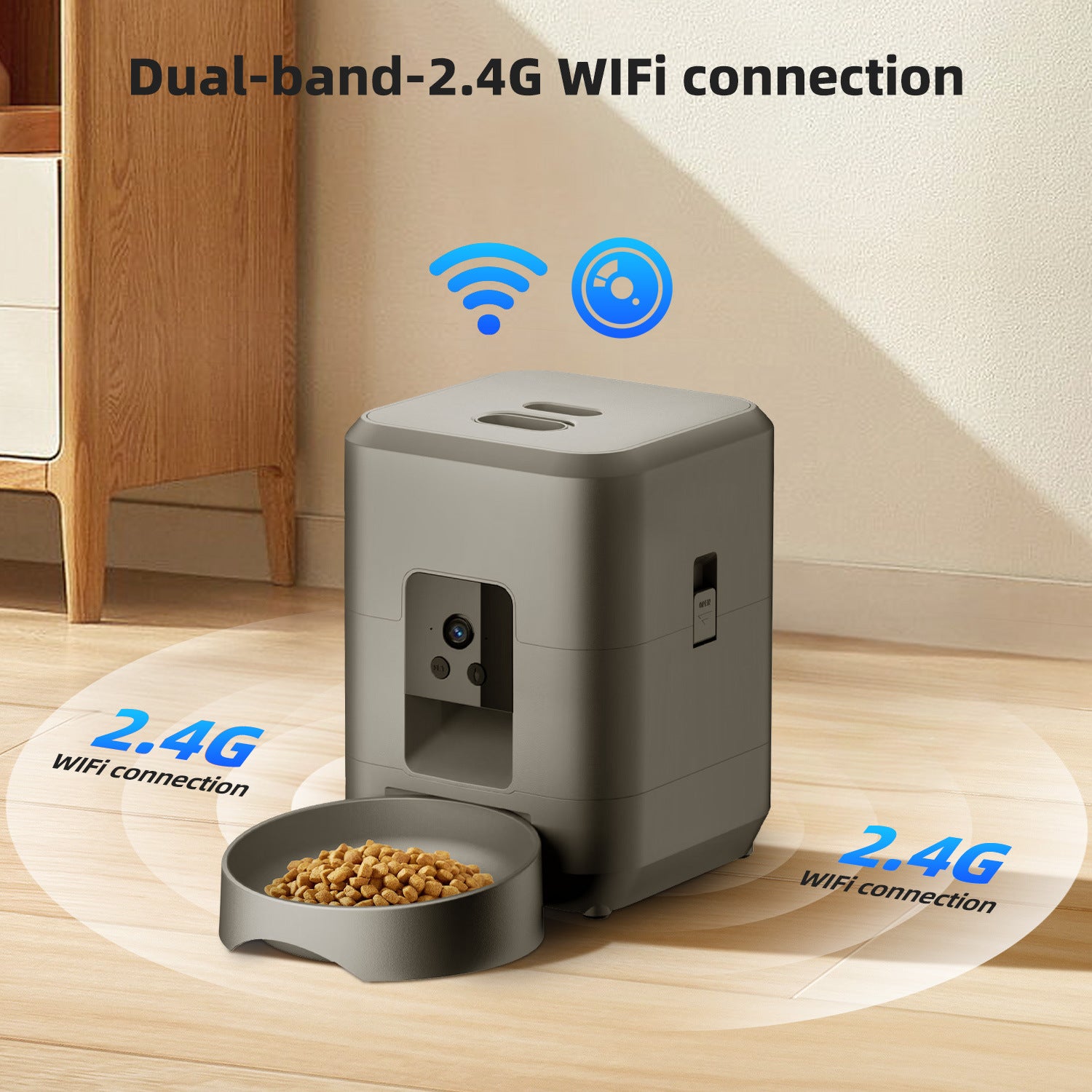 Smart Pet Feeder – WiFi Video & Timed Portions