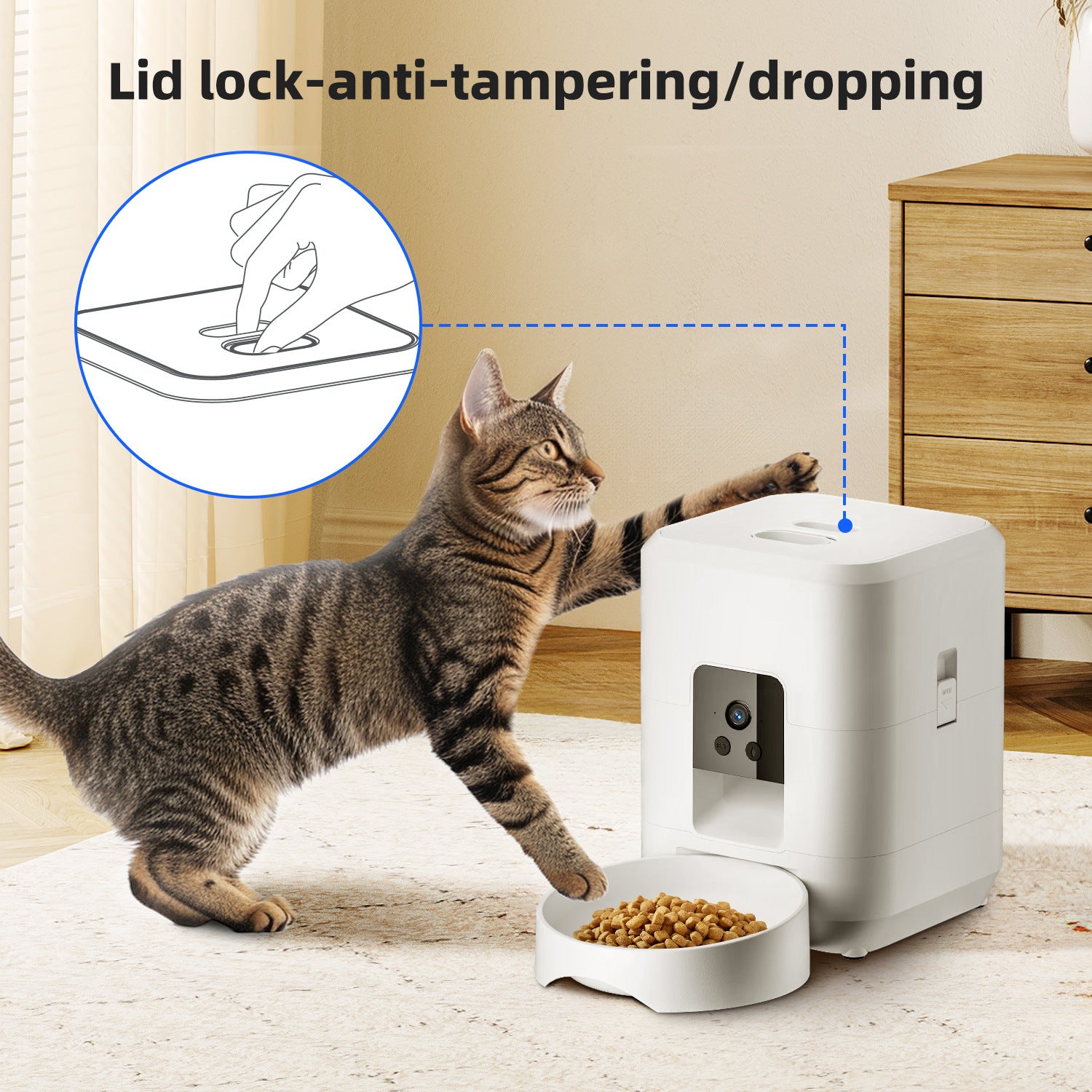 Smart Pet Feeder – WiFi Video & Timed Portions
