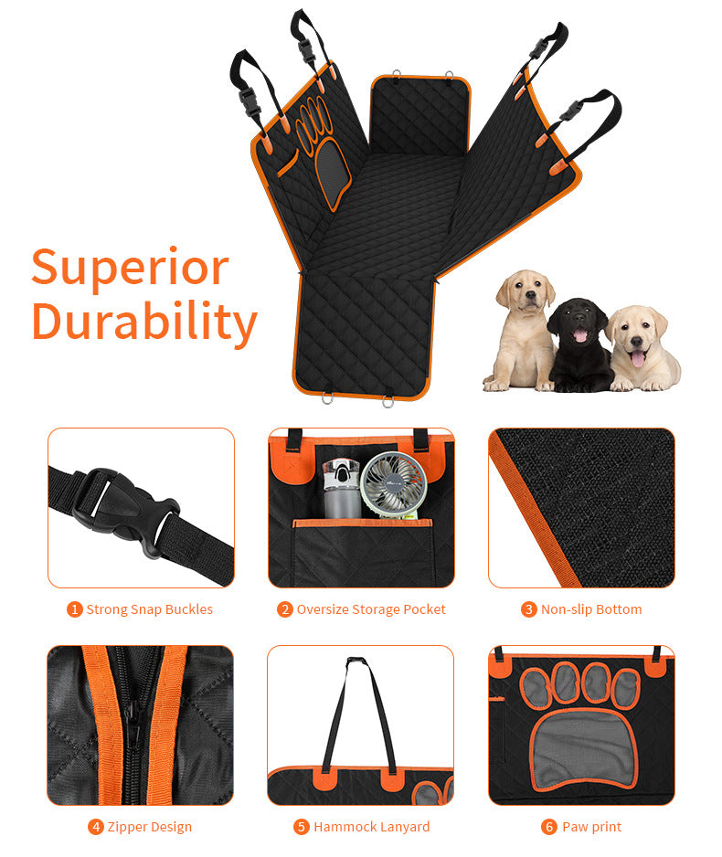 Waterproof Rear Car Pet Mat – Durable Isolation Cover for Dogs & Cats
