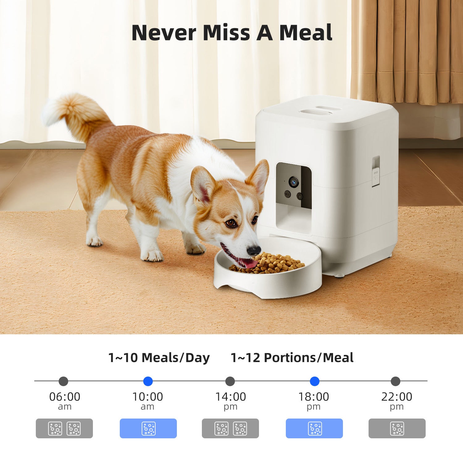 Smart Pet Feeder – WiFi Video & Timed Portions