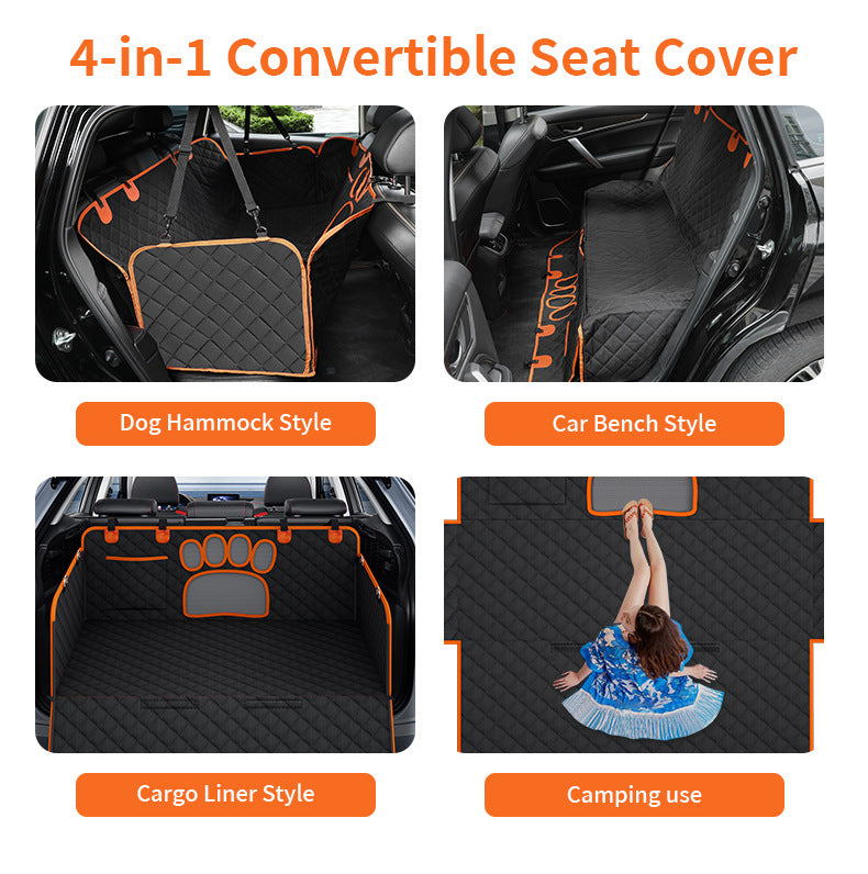 Waterproof Rear Car Pet Mat – Durable Isolation Cover for Dogs & Cats